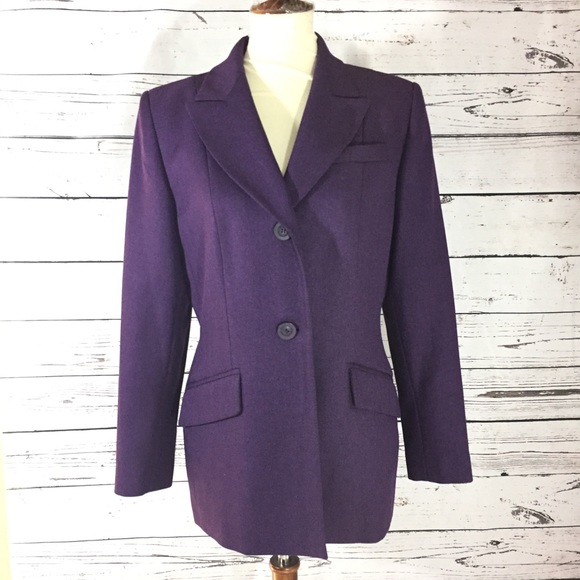 Sag Harbor Jackets & Blazers - Sag Harbor Purple suit Blazer corporate top sz  10